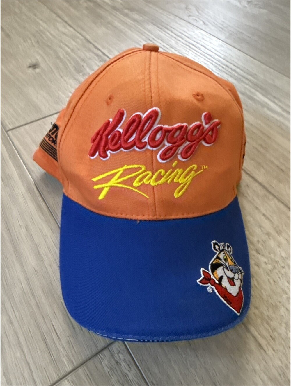 Vintage Kelloggs Racing Tony The Tiger Embroidered Hat Nascar Sport 5 Car USA